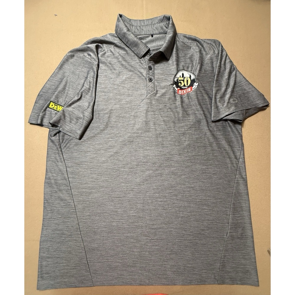 OGIO Grey Polo Golf Shirt Men's‎ Size XL Moisture Wicking Dixie Concrete